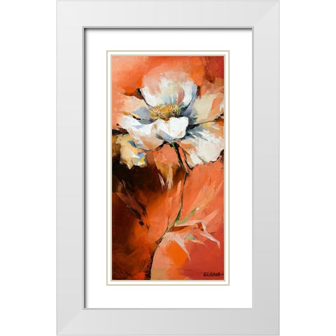 Anemonen I White Modern Wood Framed Art Print with Double Matting by Filatov, Elena
