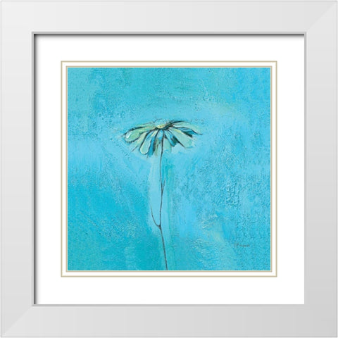 Fiore 4 White Modern Wood Framed Art Print with Double Matting by Filatov, Elena