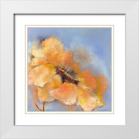 Bright Anemone II White Modern Wood Framed Art Print with Double Matting by Filatov, Elena