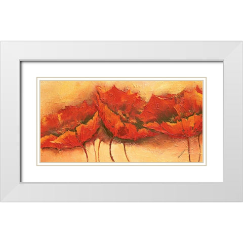 Wilder Mohn White Modern Wood Framed Art Print with Double Matting by Filatov, Elena