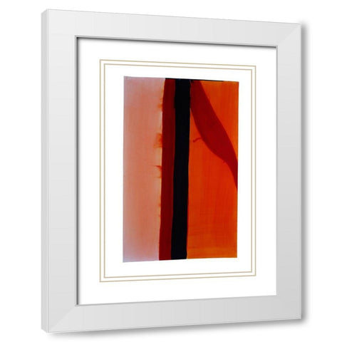 OkÃ¨ II White Modern Wood Framed Art Print with Double Matting by Fusi, Federico