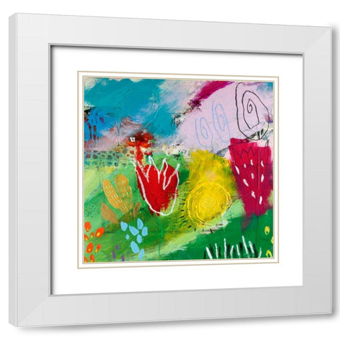 Verzaubert Teil I White Modern Wood Framed Art Print with Double Matting by Schmalzl, Franziska