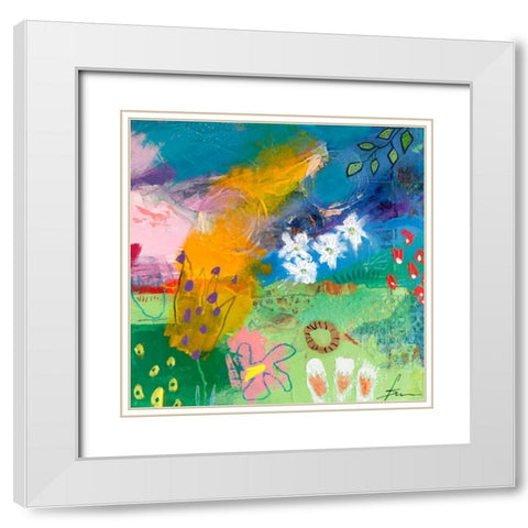 Verzaubert Teil II White Modern Wood Framed Art Print with Double Matting by Schmalzl, Franziska