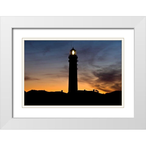 Horizont and Licht I White Modern Wood Framed Art Print with Double Matting by Rossmeissl, Gerhard