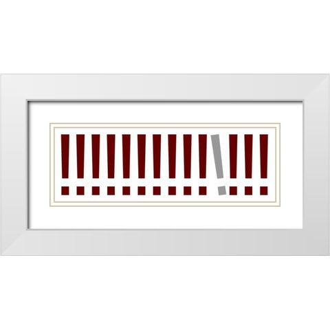 The Signs Panorama I White Modern Wood Framed Art Print with Double Matting by Rossmeissl, Gerhard
