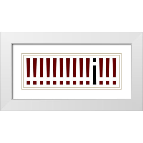 The Signs Panorama II White Modern Wood Framed Art Print with Double Matting by Rossmeissl, Gerhard