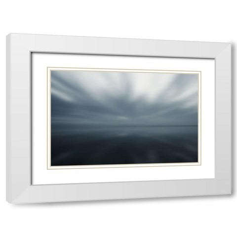 Horizont und Licht VI White Modern Wood Framed Art Print with Double Matting by Rossmeissl, Gerhard