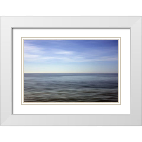 Horizont und Licht VII White Modern Wood Framed Art Print with Double Matting by Rossmeissl, Gerhard