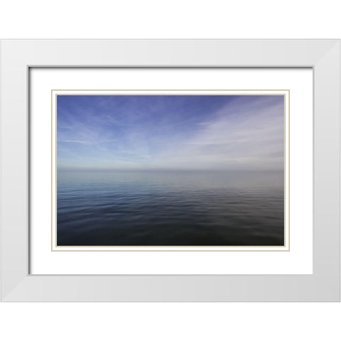 Horizont und Licht VIII White Modern Wood Framed Art Print with Double Matting by Rossmeissl, Gerhard