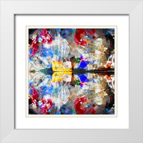On the beach White Modern Wood Framed Art Print with Double Matting by Weisman, Gerd