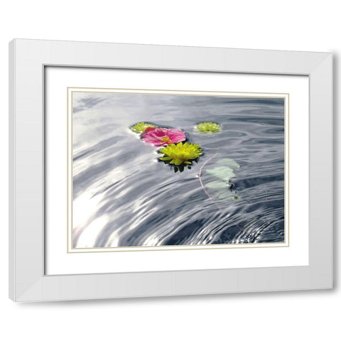 Wassertraum White Modern Wood Framed Art Print with Double Matting by Weissing, Gerd