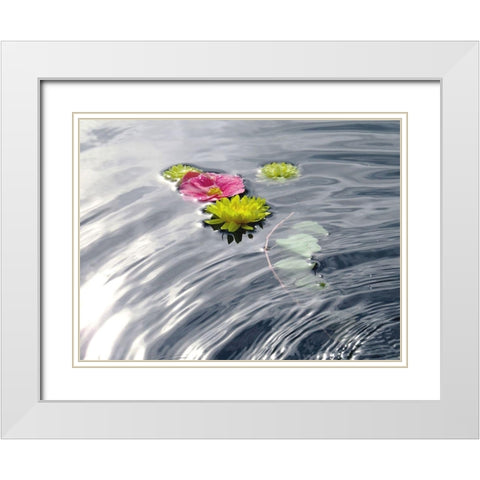 Wassertraum White Modern Wood Framed Art Print with Double Matting by Weissing, Gerd