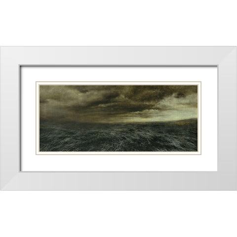 Ohne Titel 1514 White Modern Wood Framed Art Print with Double Matting by Li, Heng