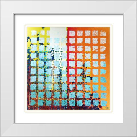 OT.21042012 White Modern Wood Framed Art Print with Double Matting by Pfeiffer, H.M.