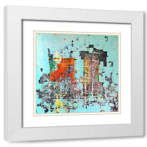 OT.20032008 White Modern Wood Framed Art Print with Double Matting by Pfeiffer, H.M.