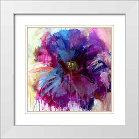 OT 50-17 White Modern Wood Framed Art Print with Double Matting by Willberg, Heidi