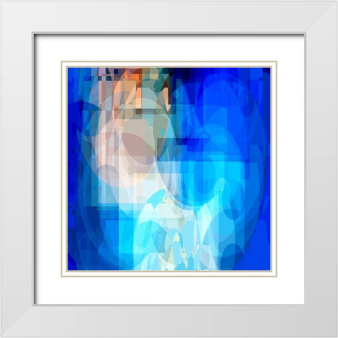 blue swing White Modern Wood Framed Art Print with Double Matting by Lorenz, Peter