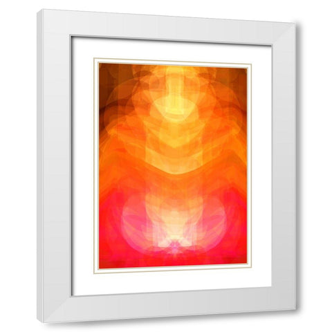 sitting deity White Modern Wood Framed Art Print with Double Matting by Lorenz, Peter