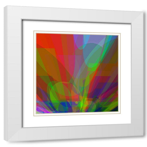 Six Times Nine White Modern Wood Framed Art Print with Double Matting by Lorenz, Peter