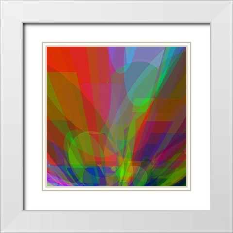 Six Times Nine White Modern Wood Framed Art Print with Double Matting by Lorenz, Peter