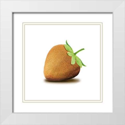 Kiwbeere White Modern Wood Framed Art Print with Double Matting by Broszius, Michael