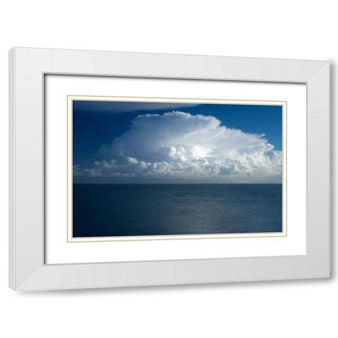 Wo der Wind das Meer berÃ¼hrt White Modern Wood Framed Art Print with Double Matting by Pawlitzki, Micha