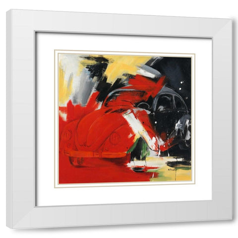 KÃ¤fer White Modern Wood Framed Art Print with Double Matting by Kirsch-Ulbricht, Monika