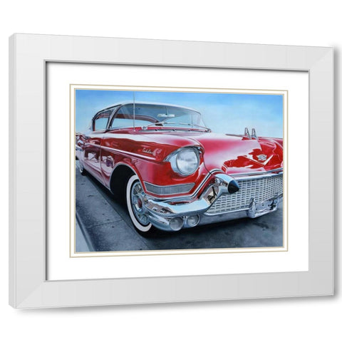Classic Reflections White Modern Wood Framed Art Print with Double Matting by Schuh, Michael