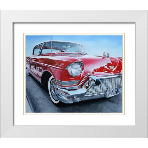 Classic Reflections White Modern Wood Framed Art Print with Double Matting by Schuh, Michael