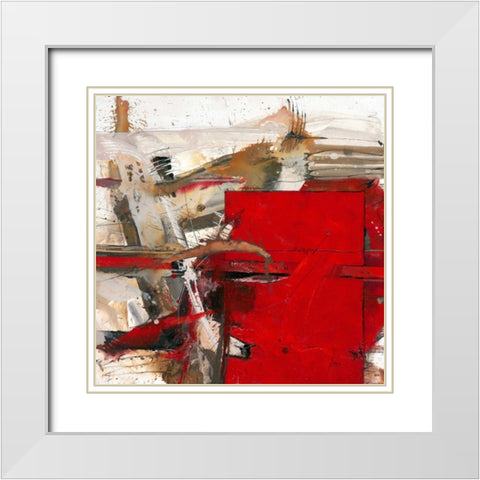 Wenn der Trieb einen Gedanken be White Modern Wood Framed Art Print with Double Matting by Mayer, Norbert