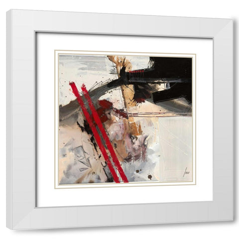 Kann die Lust moralisch sein White Modern Wood Framed Art Print with Double Matting by Mayer, Norbert