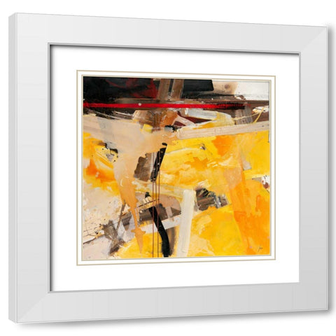 Sonnenbretter White Modern Wood Framed Art Print with Double Matting by Mayer, Norbert