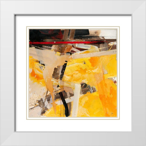 Sonnenbretter White Modern Wood Framed Art Print with Double Matting by Mayer, Norbert