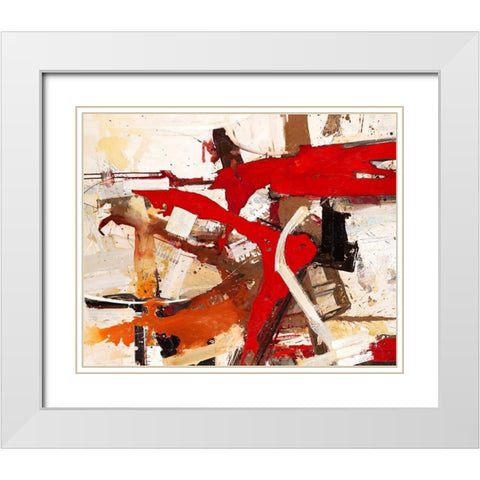 Es ist unschwer White Modern Wood Framed Art Print with Double Matting by Mayer, Norbert