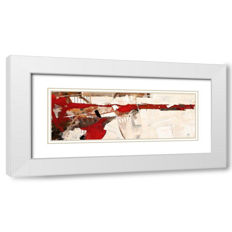 Hab zu spuren mich getraut White Modern Wood Framed Art Print with Double Matting by Mayer, Norbert