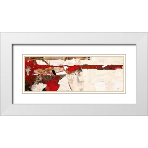 Hab zu spuren mich getraut White Modern Wood Framed Art Print with Double Matting by Mayer, Norbert