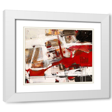 Von der Lust ins Ich getragen White Modern Wood Framed Art Print with Double Matting by Mayer, Norbert