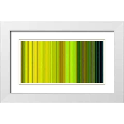 Lichtlinien 891 White Modern Wood Framed Art Print with Double Matting by Klipp, Ortwin