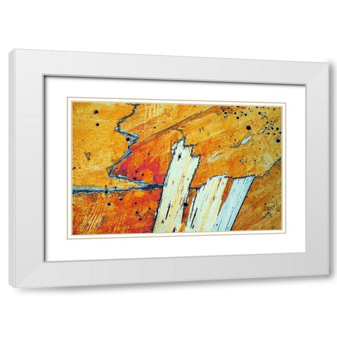 Natriumhydrogensulfat White Modern Wood Framed Art Print with Double Matting by Juzak, Peter