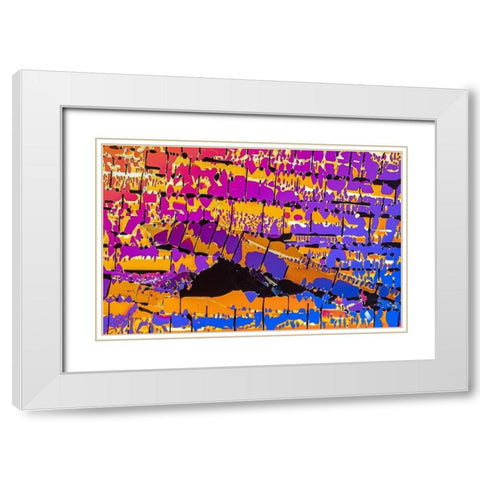 OxalsÃ¤ure White Modern Wood Framed Art Print with Double Matting by Juzak, Peter