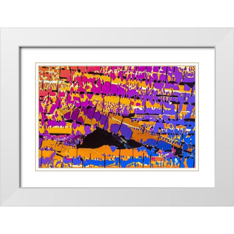 OxalsÃ¤ure White Modern Wood Framed Art Print with Double Matting by Juzak, Peter