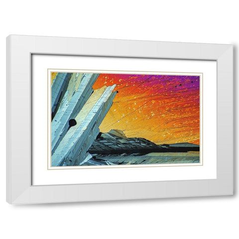 AdipinsÃ¤ure White Modern Wood Framed Art Print with Double Matting by Juzak, Peter