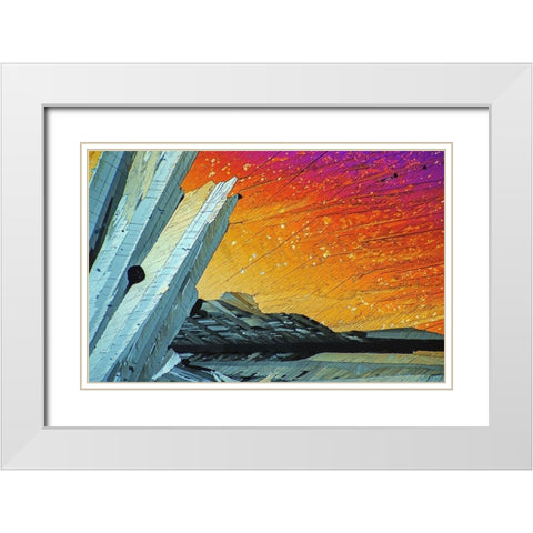 AdipinsÃ¤ure White Modern Wood Framed Art Print with Double Matting by Juzak, Peter