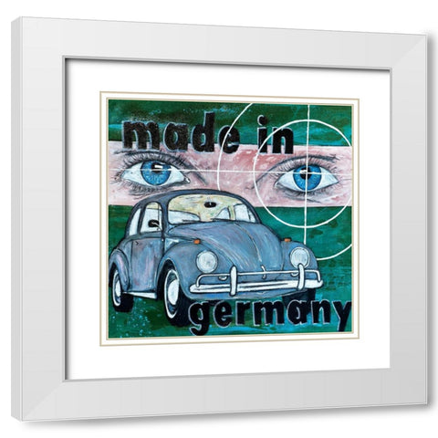 Made in Germany White Modern Wood Framed Art Print with Double Matting by HÃ¼ttner, Rainer