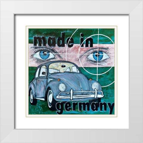 Made in Germany White Modern Wood Framed Art Print with Double Matting by HÃ¼ttner, Rainer