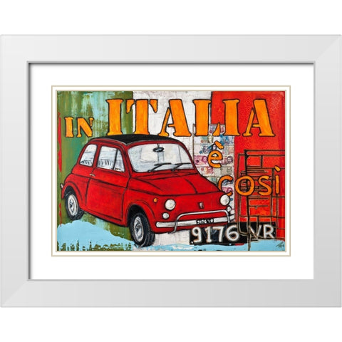 In Italia White Modern Wood Framed Art Print with Double Matting by HÃ¼ttner, Rainer