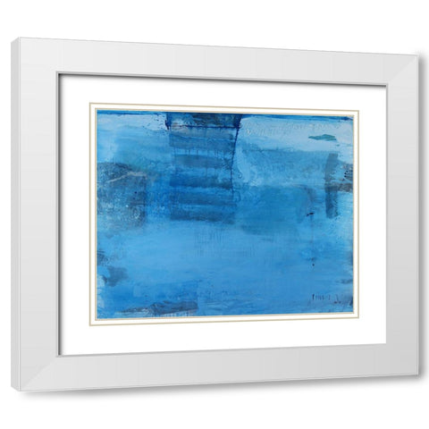 Der Weg nach oben White Modern Wood Framed Art Print with Double Matting by SÃ¼ess, Robert