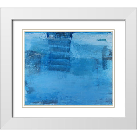 Der Weg nach oben White Modern Wood Framed Art Print with Double Matting by SÃ¼ess, Robert