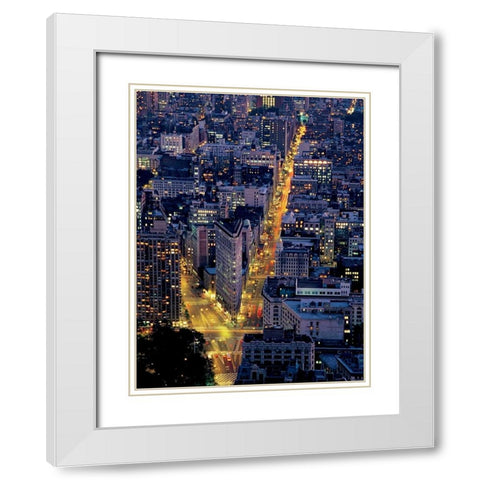 Flat light White Modern Wood Framed Art Print with Double Matting by Reis, Thomas