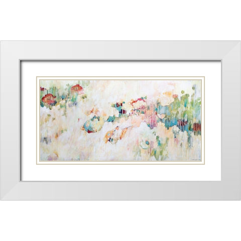 BlÃ¼tentau White Modern Wood Framed Art Print with Double Matting by Endress, Sabine
